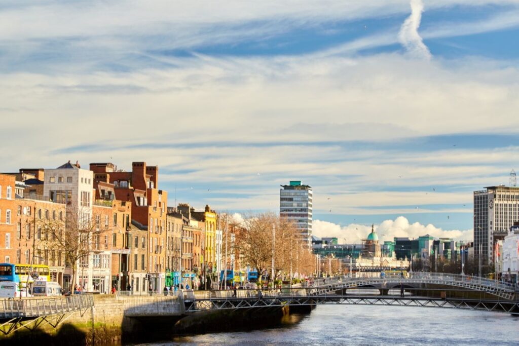 Daytime view of Dublin skyline, Ireland